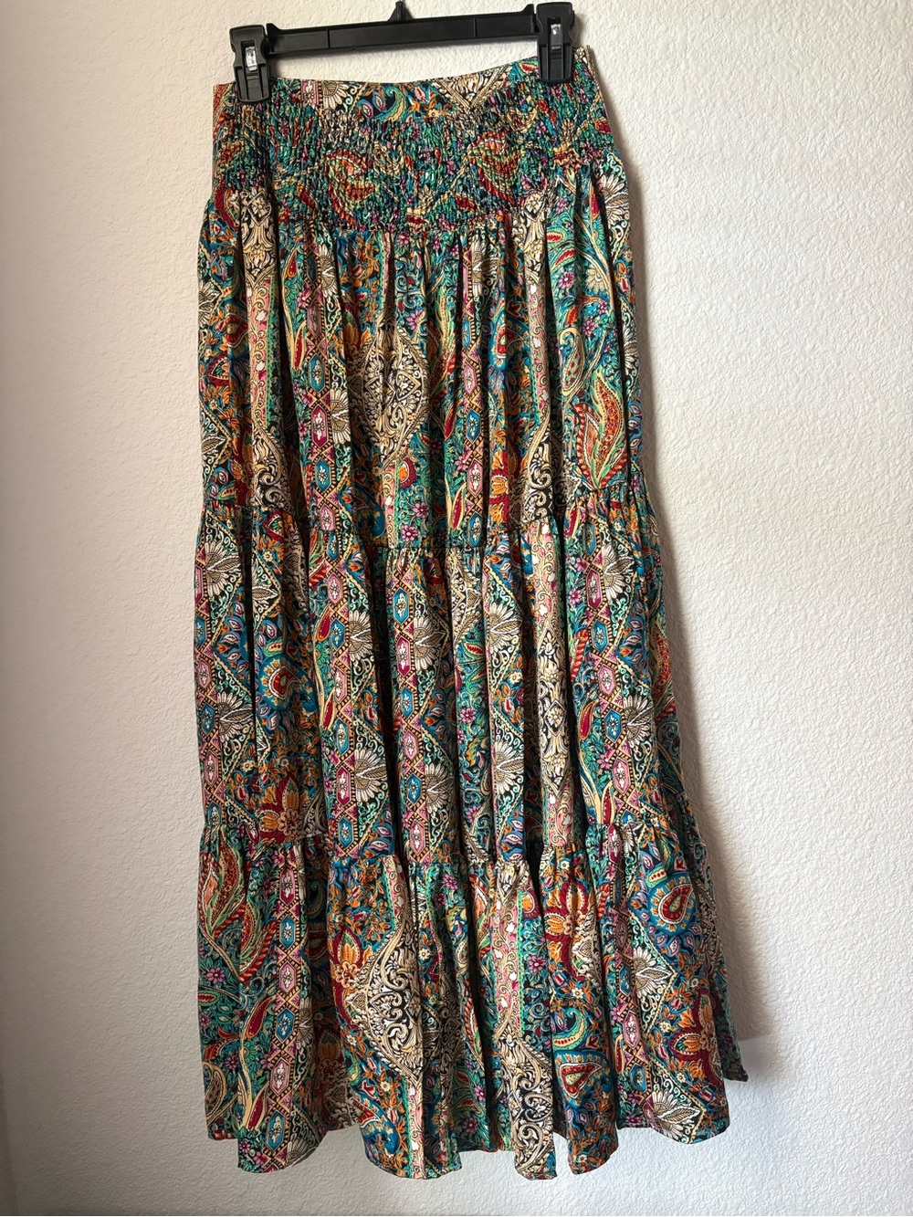 NATURAL LIFE Paisley Tiered Maxi Skirt NWT Size Medium - Picture 8 of 8